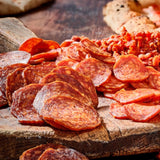 Properoni spicy sliced pepperoni 80g, imported from the UK
