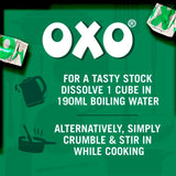 Oxo vegetable stock cubes 142g, imported from the UK
