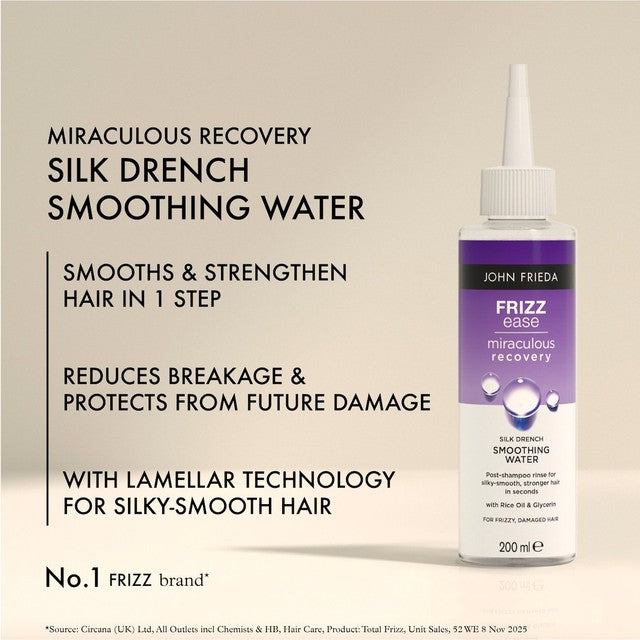John Frieda Miraculous Recovery Smoothing Water, imported from the UK