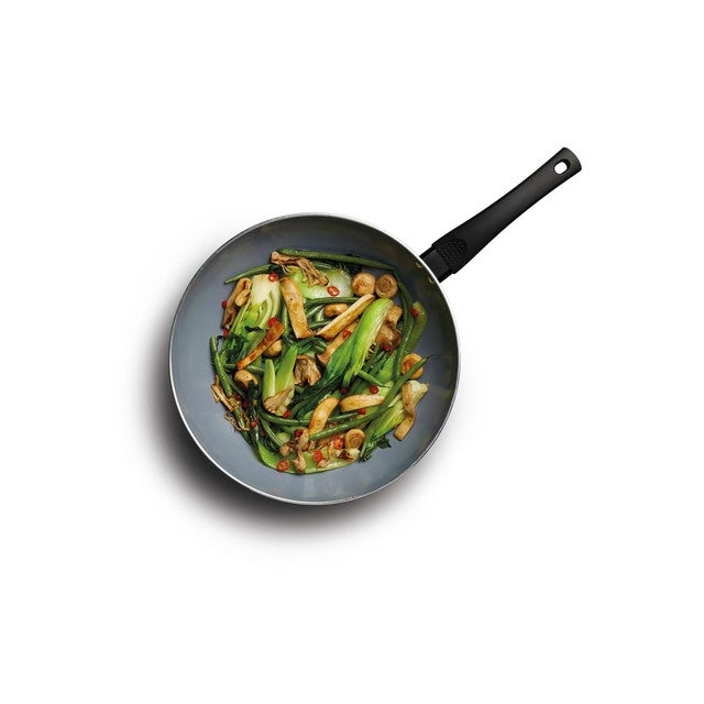 MasterClass ceramic non-stick eco wok 29.5cm, imported from the UK
