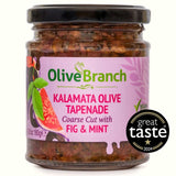 Olive Branch Kalamata Tapenade Fig Mint 180g, imported from the UK
