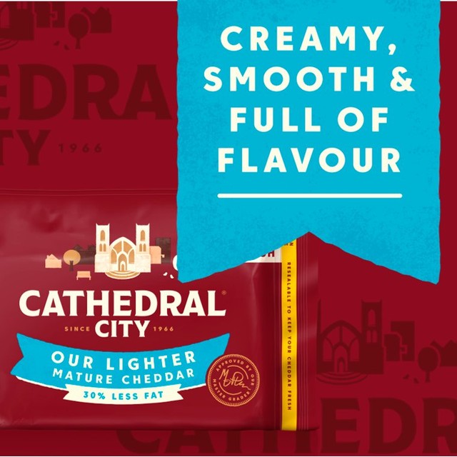 Cathedral City Lighter Mature Cheddar Cheese 350g - British product