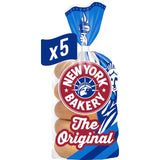 New York Bakery Co. plain bagels 5 pack, imported from the UK