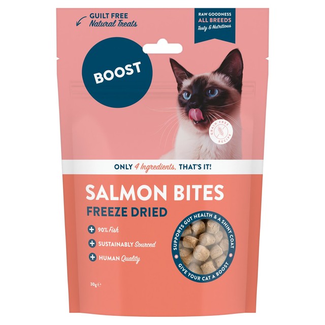 Boost Pet freeze dried salmon cat treats 30g - British product