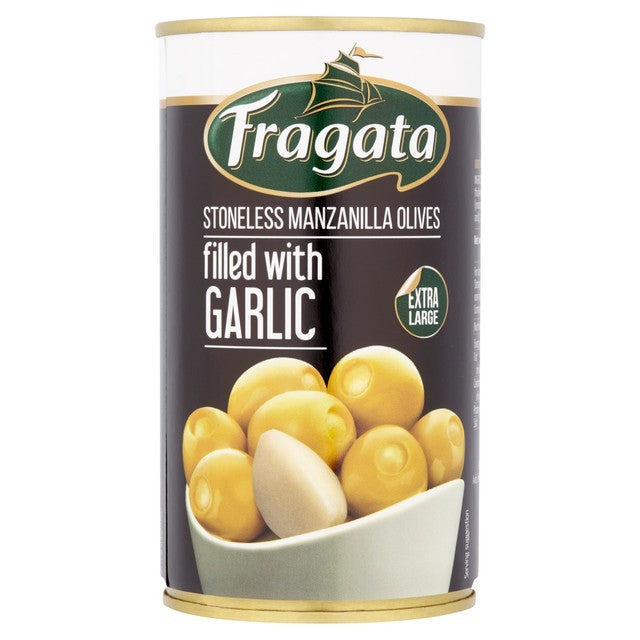 Fragata green olives filled with garlic 350g - British product