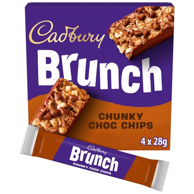 Cadbury chocolate chip cereal bar 112g - British product