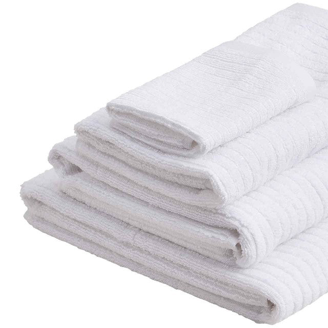 M&S cotton quick dry face towels white, imported from the UK