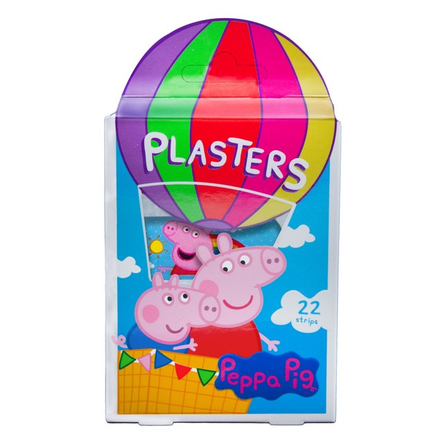 Jellyworks Peppa Pig plasters 22 per pack, imported from the UK