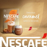 Nescafe caramel latte instant coffee 12 sachets, imported from the UK