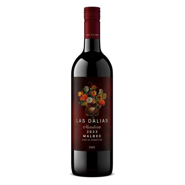 M&S Malbec red wine 75cl, imported from the UK