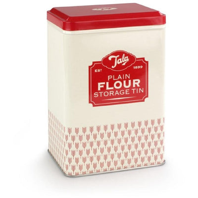 M&S Tala Plain Flour Storage Tin Baking Storage Tin 18.7 x 8.5 x 12 cm- Buy online at McGrocer
