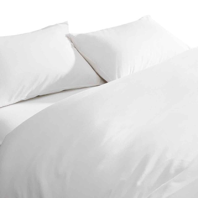 M&S cotton rich bedding set double white, imported from the UK