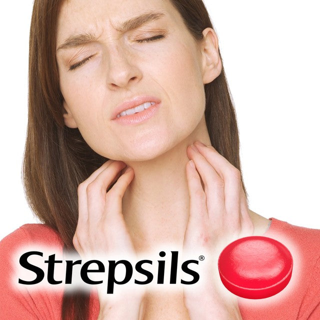 Strepsils Extra Cherry throat lozenges 24 pack (British brand)