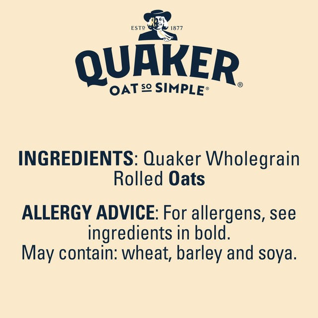 Quaker Original porridge sachets, imported from the UK