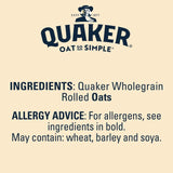 Quaker Original porridge sachets, imported from the UK