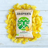 Jasper's Organic potato crisps with extra virgin olive oil 100g, UK version