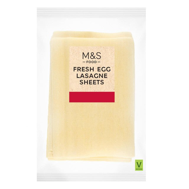 M&S Fresh Egg Lasagne Sheets 300g, imported from the UK