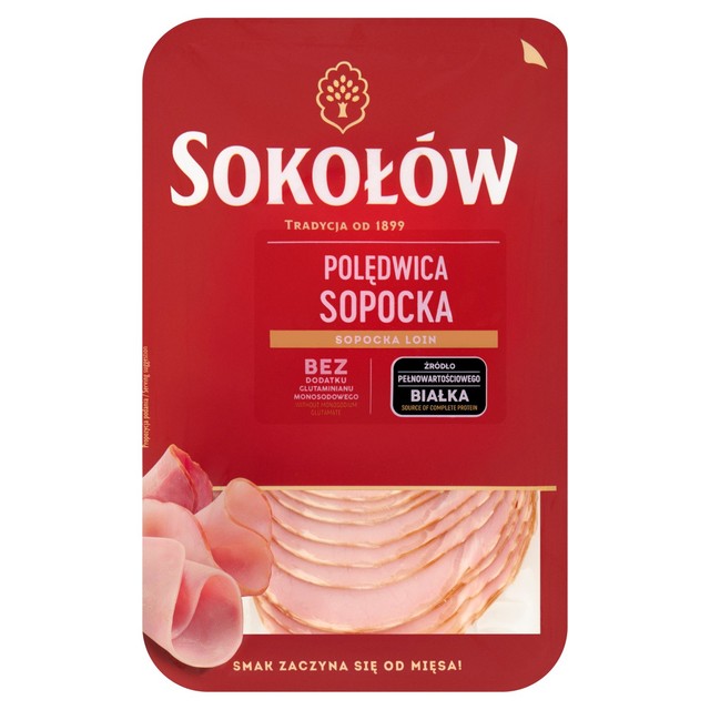 Sokolow Sopocka pork loin slices 100g (British brand)