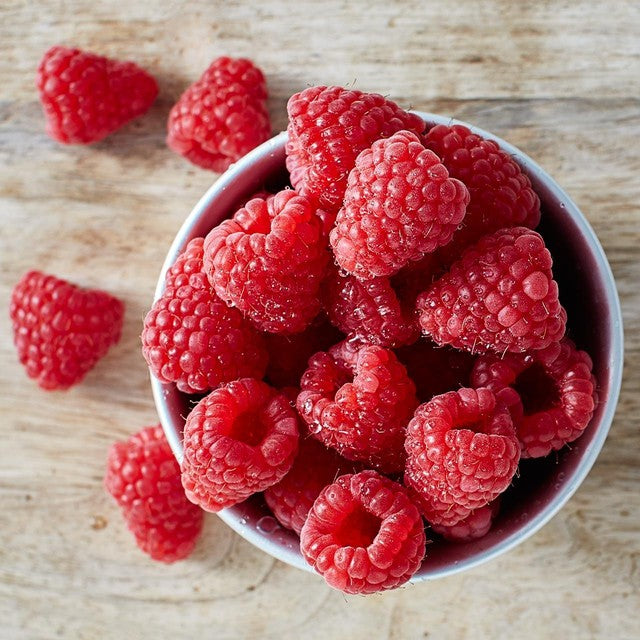 Ocado raspberries 150g, imported from the UK