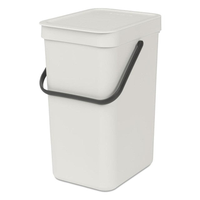 Brabantia Sort & Go waste bin light grey 12L - British product