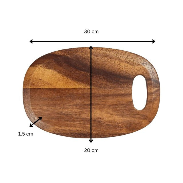 Tala small board lacquered acacia 30x20cm, imported from the UK