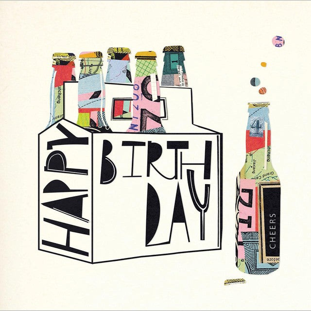 Woodmansterne Cheers Beer birthday card 25g - British product