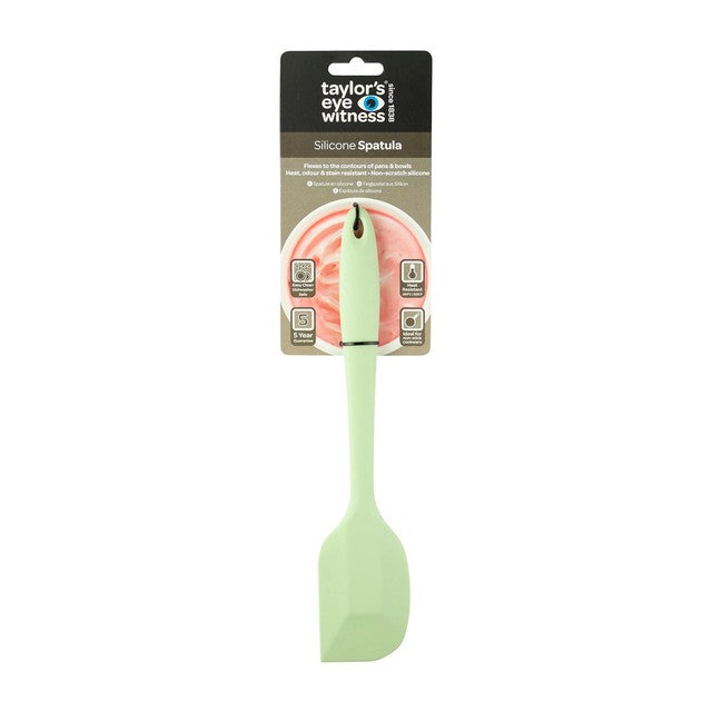 Taylors Eye Witness green silicone spatula (British brand)