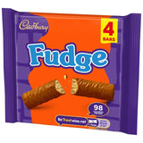 Cadbury fudge chocolate bar multipack 4 x 22g - British product
