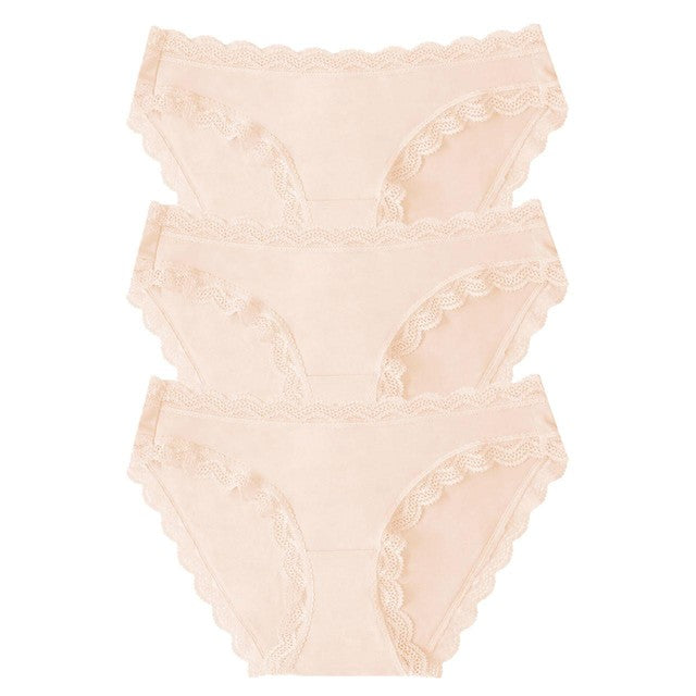 Stripe & Stare knicker three pack Sand XS (British brand)