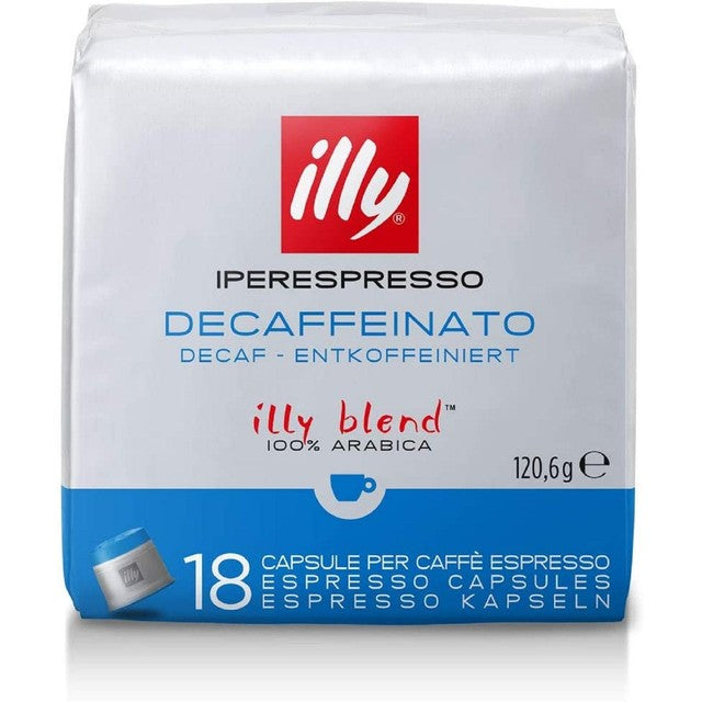 Illy Iperespresso decaffeinated coffee capsules 18 capsules, UK version