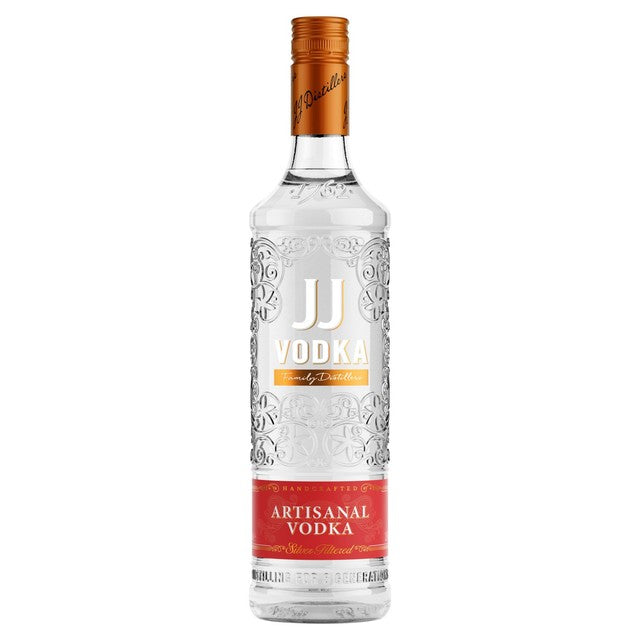JJ Whitley artisanal vodka 70cl, UK version