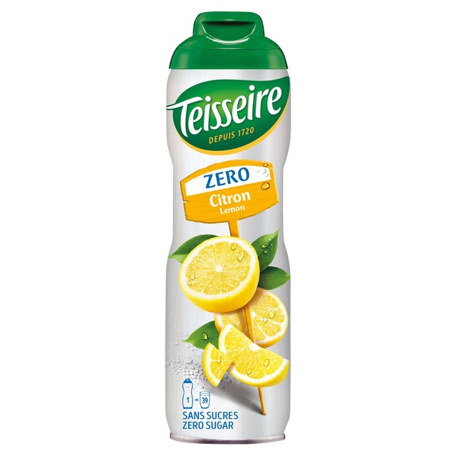 Teisseire Sirop Lemon Zero concentrated soft drink 600ml (British brand)