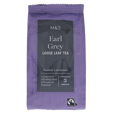 M&S M&S Fairtrade Earl Grey Løsvekt te 150g - Kjøp online på McGrocer
