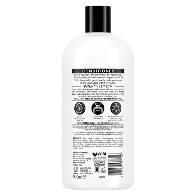 TRESemme Replenish & Cleanse Conditioner 900ml (British brand)