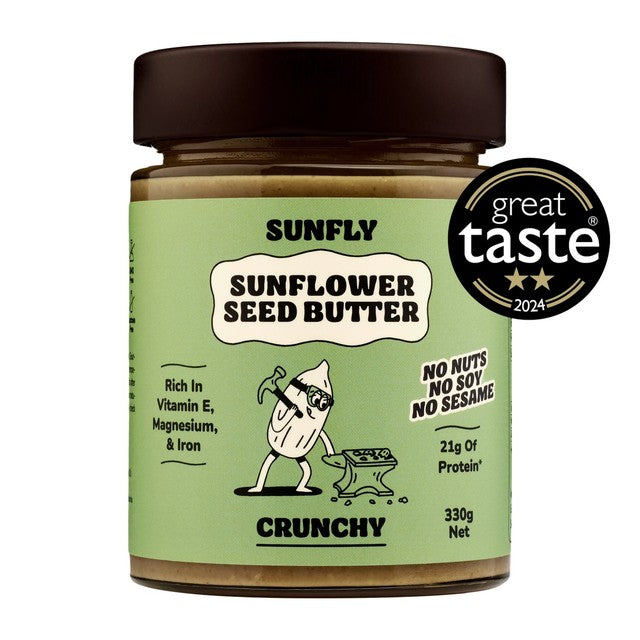 SUNFLY crunchy sunflower seed butter 330g (British brand)