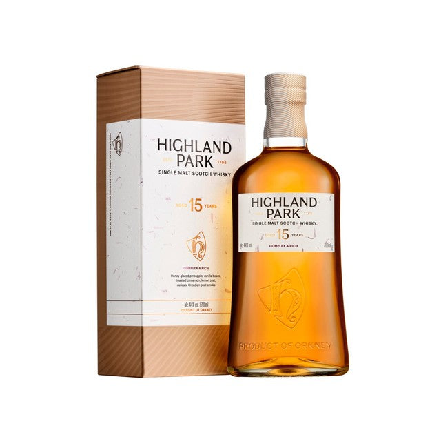 Highland Park 15 Year Old Single Malt Scotch Whisky 70cl, UK version