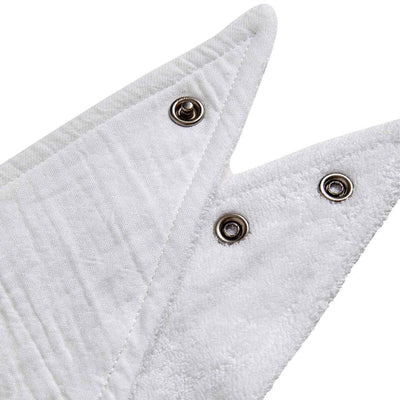 M&S Baumwollreiche Sabbertuch-Lätzchen weiße Baby-Lätzchen