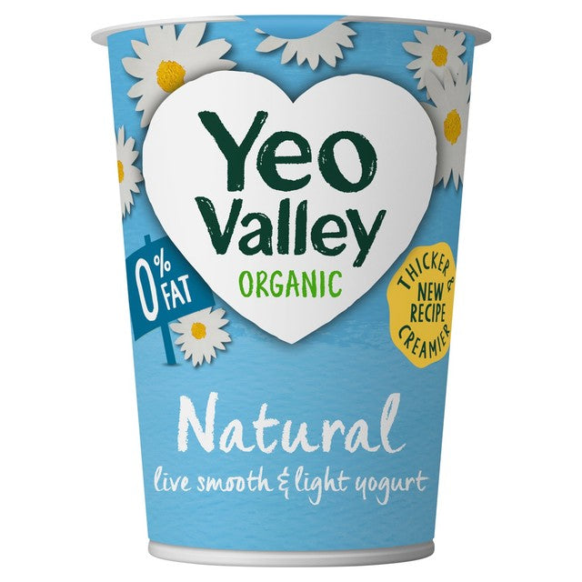 Yeo Valley Organic 0% Fat Natural Yogurt 450g (British brand)
