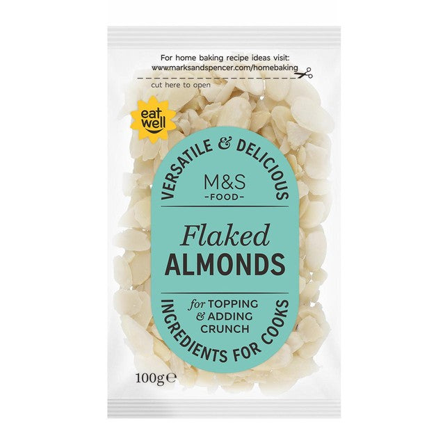 M&S flaked almonds 100g, imported from the UK