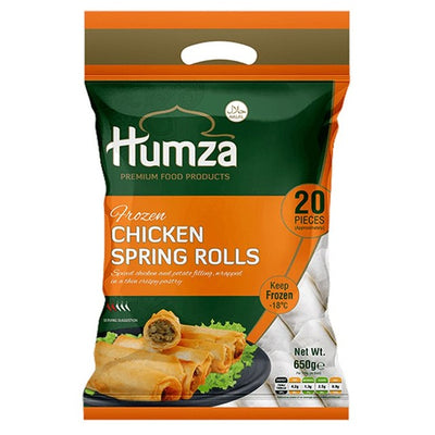 Humza Chicken Spring Roll Frozen Appetizer 650g