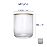 Mikasa Sorrento stemless glasses 400ml, imported from the UK