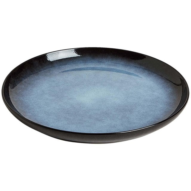 M&S Amberley Reactive Dinner Plate Navy 26cm, imported from the UK