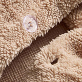 M&S teddy fleece bedding set Super King biscuit, imported from the UK