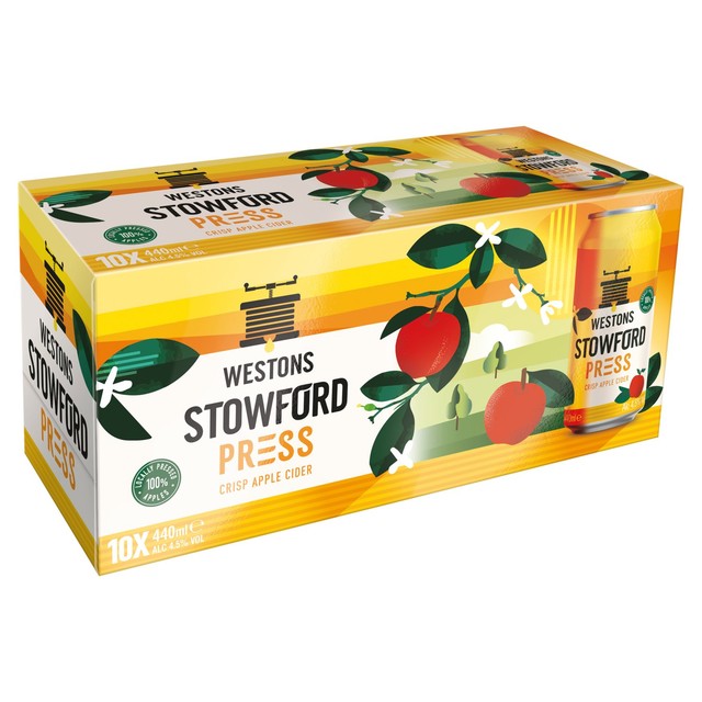 Stowford Press medium dry cider multipack 10 x 440ml (British brand)