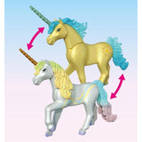 Playmobil Magical Unicorns Rainbow Flower playset, imported from the UK