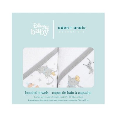 M&S Aden + Anais Dumbo Hooded Towel Baby Bath Towel 76x76cm- Buy online at McGrocer