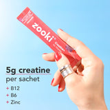 Zooki creatine supplement for women summer fruits flavour sachets - British product