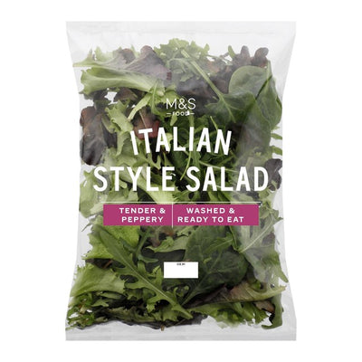 M&S Italienischer Stil Babyblatt Salat gewaschen & verzehrfertig 80g