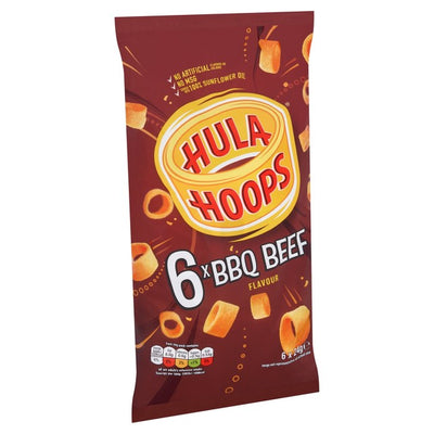 Hula Hoops BBQ Beef Crisps 6 Pack