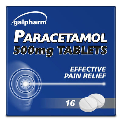 Galpharm Paracetamol 500mg Schmerztabletten 16 Stück pro Packung